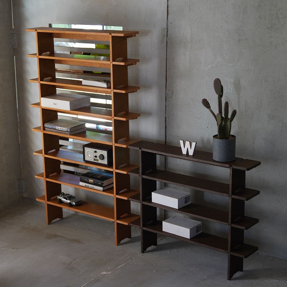 JWK JWK 미니미  일파만파  책꽂이 모니터받침 정리대겸 다용도 선반 원목 화분 받침대