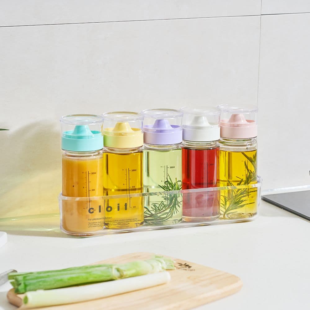 씨밀렉스 국내 생산 에코젠 클로일 오일병 350ml 5개, 양념통