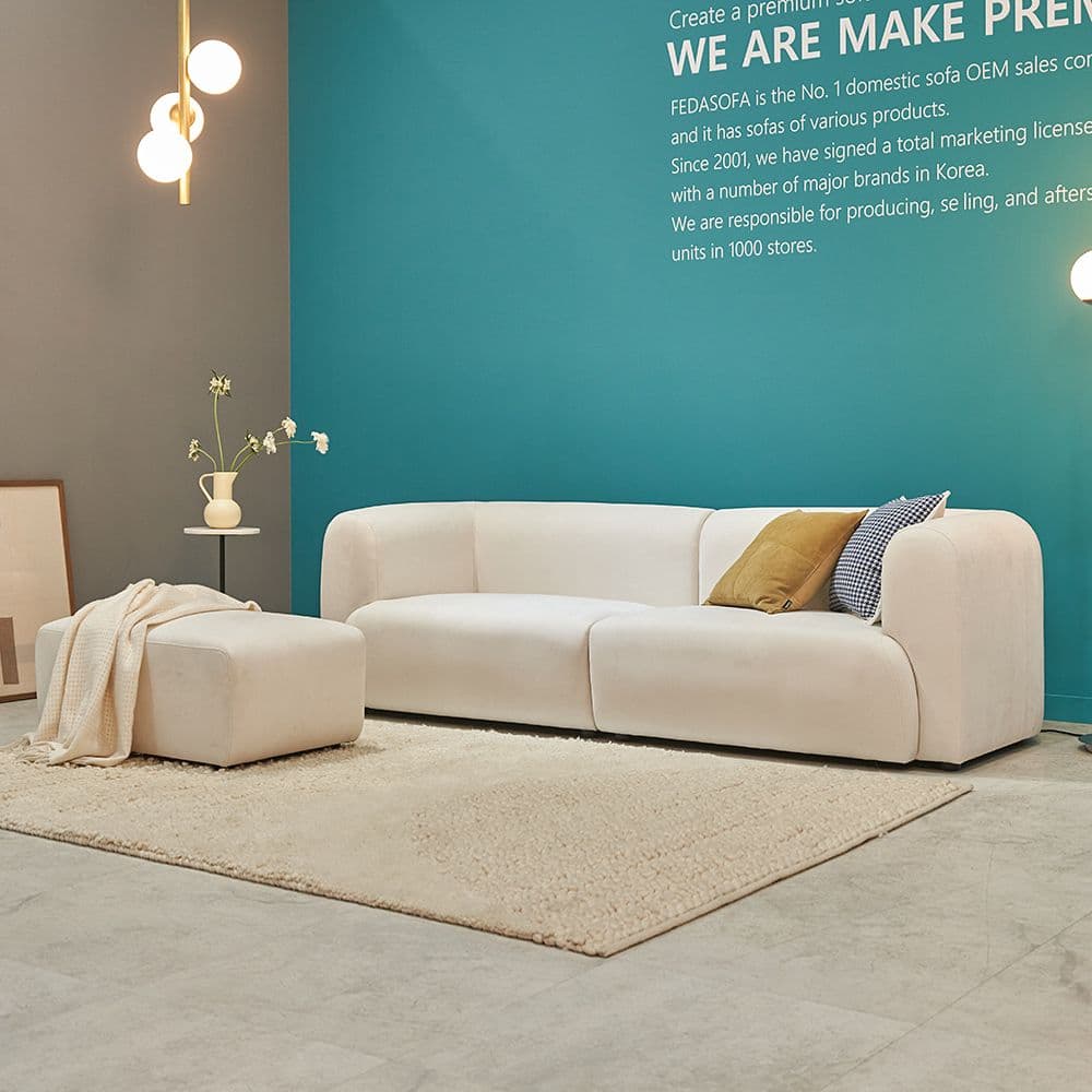 페다 페블 아쿠아텍스 패브릭 모듈 소파 3인용 (팔걸이선택)