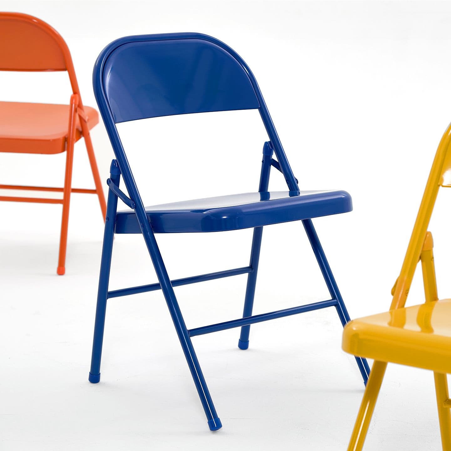 얼라이브즈 LUSH 컬러 스틸 접이식 의자 접이식 철제 의자 4colors - 최저가 10,900원