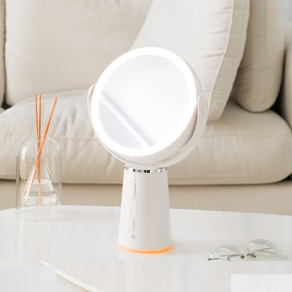 무아스 무아스 360도 회전 듀얼 무선 LED 거울