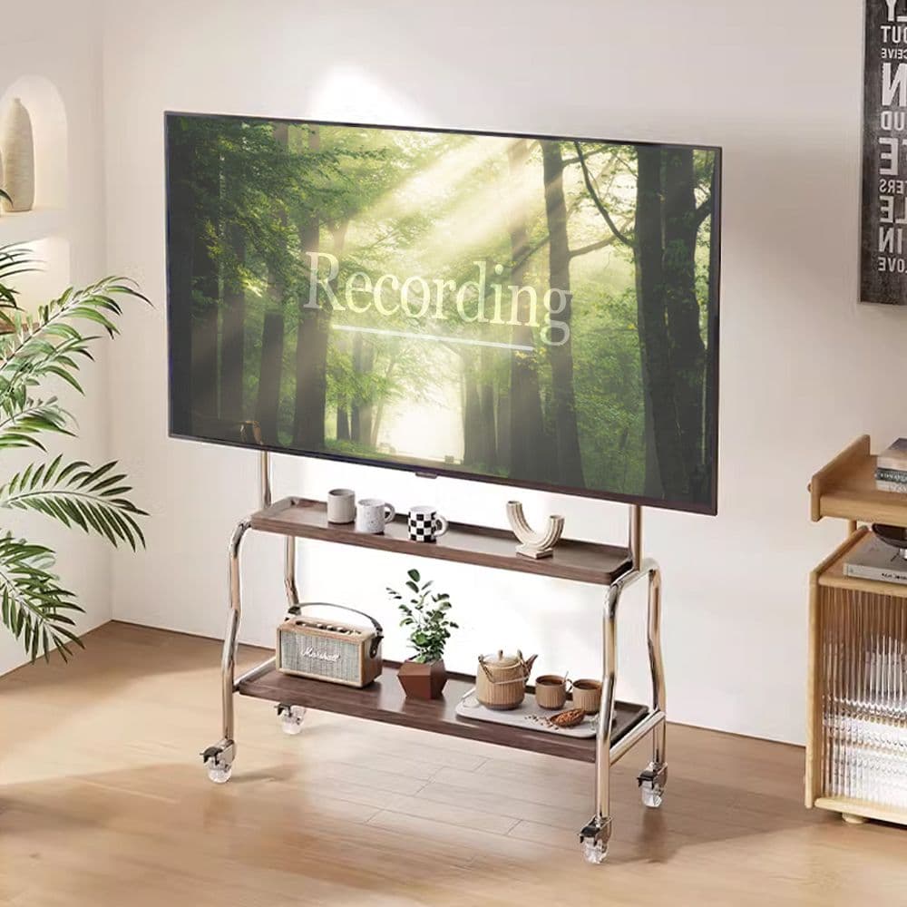 미드센추리 [10%쿠폰+10%더 ]레트로 우드 이동식 TV 스탠드 거치대 43-75인치전용 거치대 - 최저가 88,110원