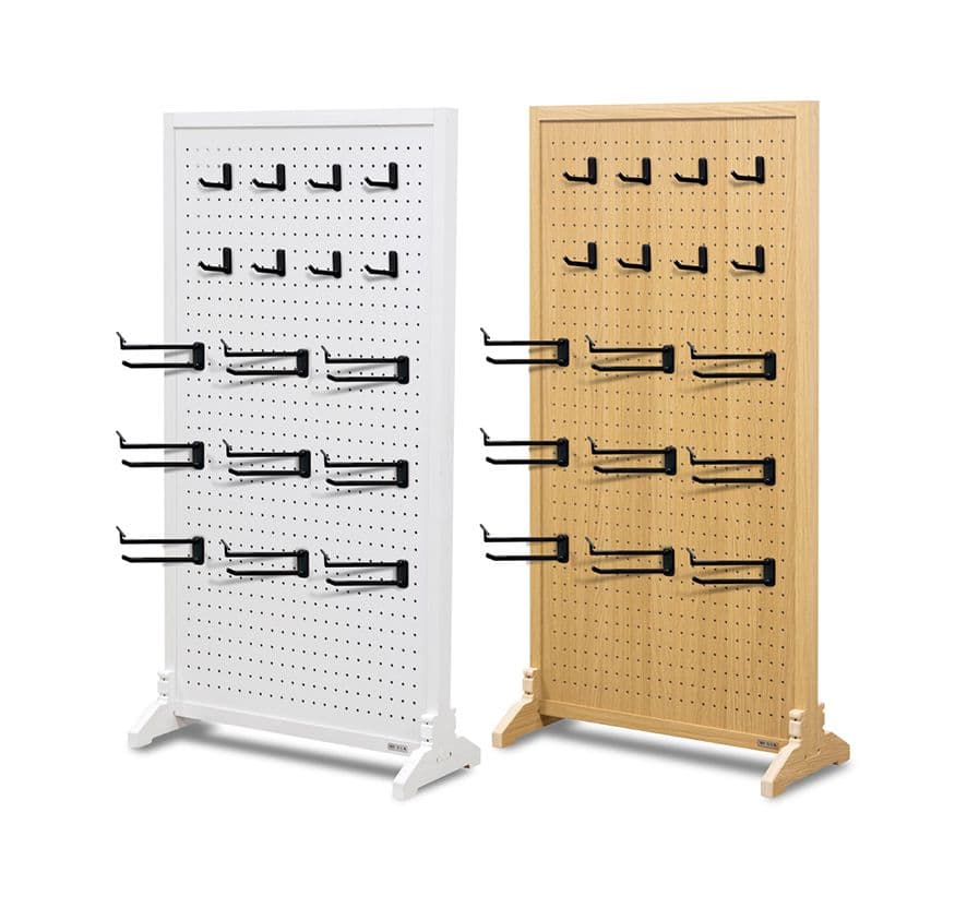 우드톡 타공 양면 스탠딩 매장파티션 제품정리대 - 최저가 59,900원