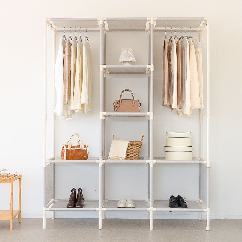 MF매직하우스 MF  무볼트 드레스룸 트리플행거