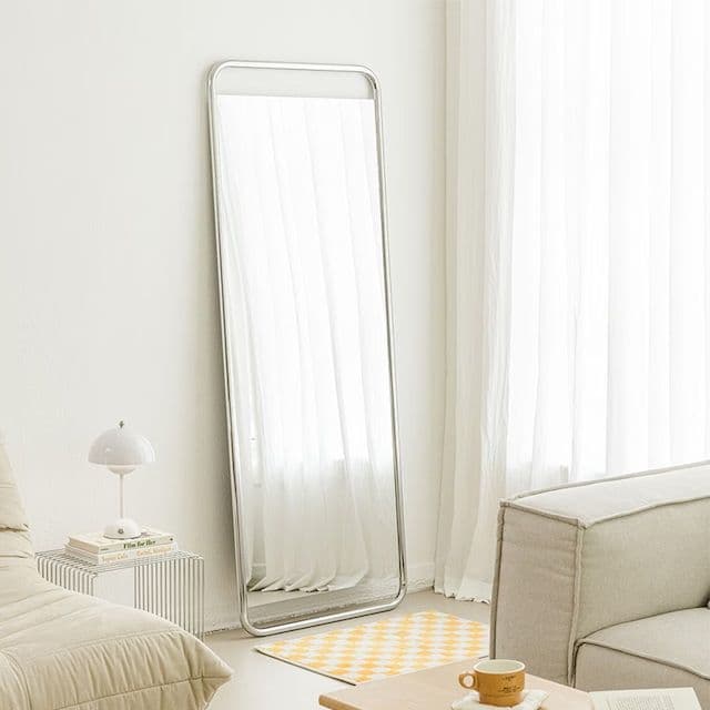 우드레이 이프 미드센추리 스틸프레임 전신거울 3colors