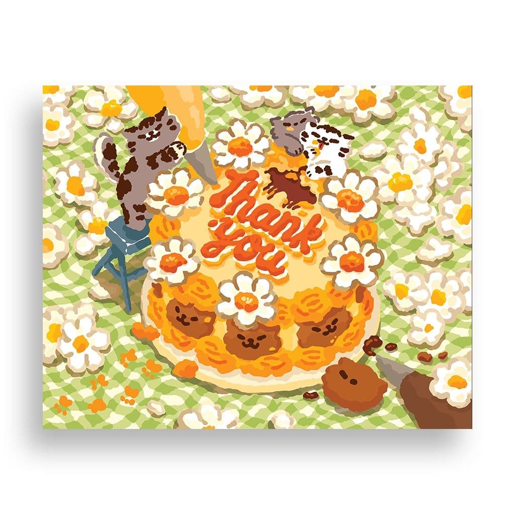 위메이크페인팅 DIY 명화그리기 땡큐케이크 50x40