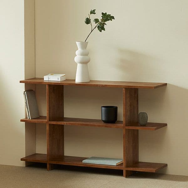 스칸디아 우디 사각 원목 선반장 북쉘프(1200) - 최저가 119,970원