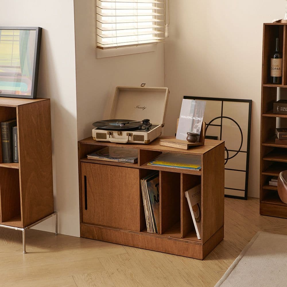 홈인홈 북다방 라왕 원목 1단 미닫이 수납책장 800_B40 - 최저가 299,000원