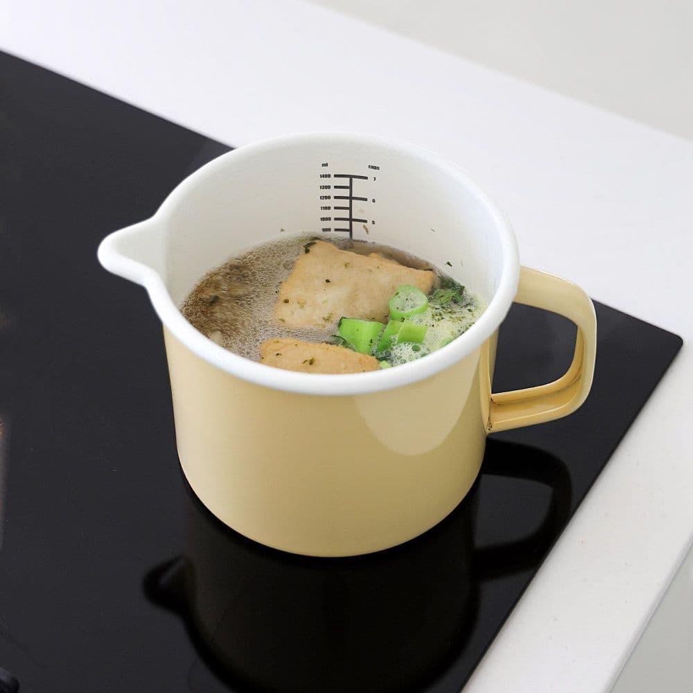 모리다인 NEW 직화 인덕션 가능한 법랑 원형 용기 2colors (뚜껑 포함) 라면 냄비