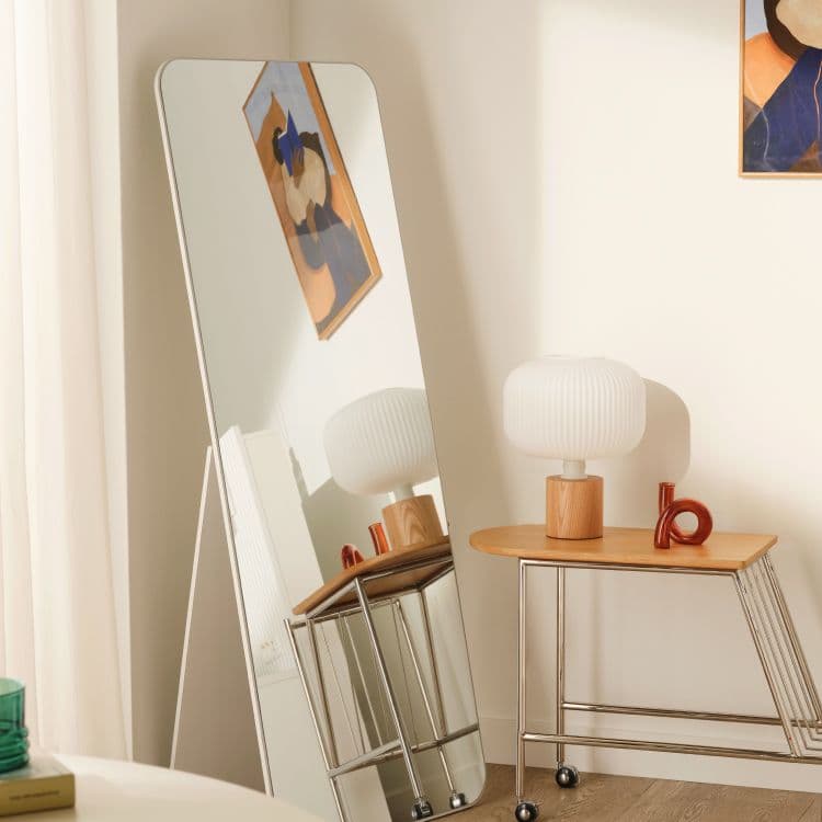 오트밀하우스 오트밀하우스 엘리 라운드스퀘어 스탠드 전신거울 2Size