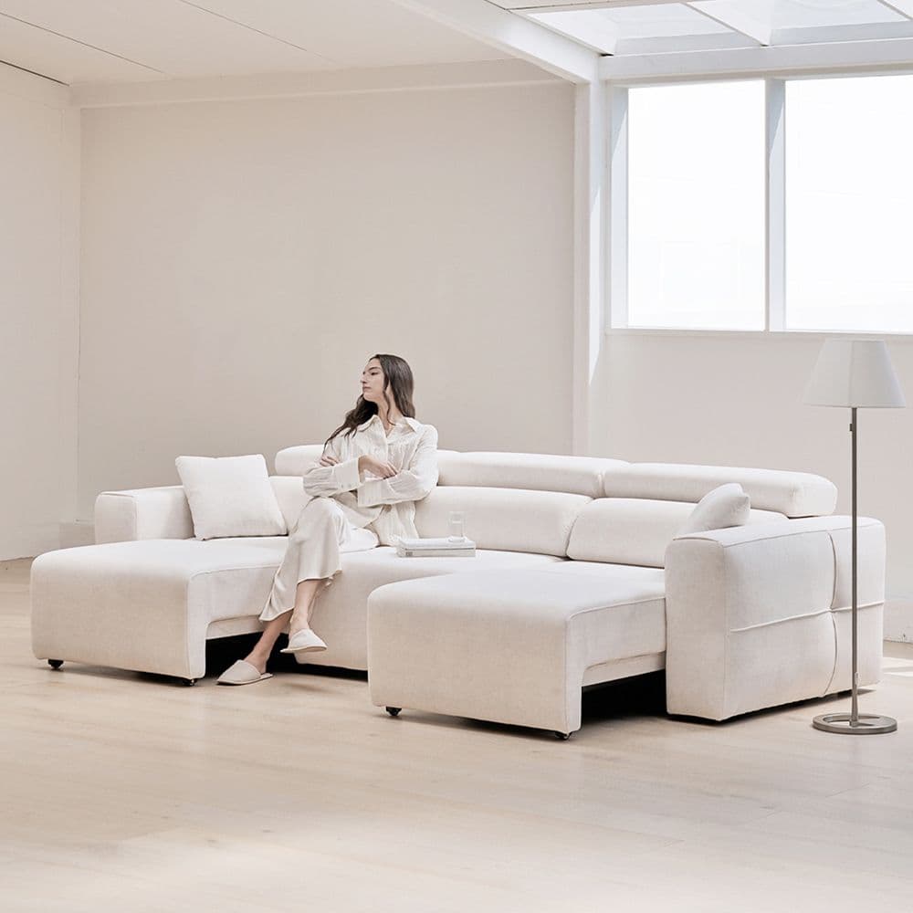 먼데이하우스 슬립 슬라이딩 리클라이너 소파 (조야패브릭)