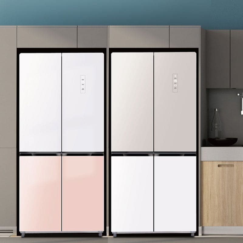 하이얼 글램글라스 인테리어 4도어 냉장고 HRS445MNWP 433L