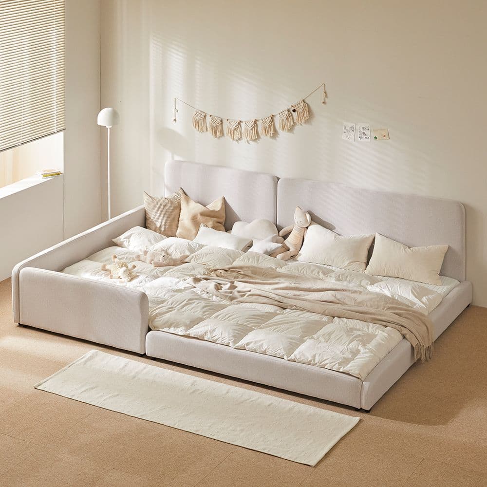 홈앤힐 홈앤힐 아루 트윈 저상형 패밀리 침대 프레임 세트