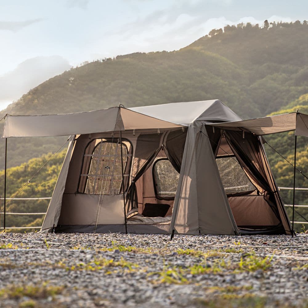 로티캠프 힐하우스 원터치 텐트 브리즈 그늘막 3~4인용 탄