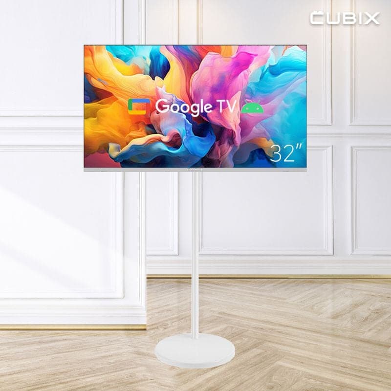 큐빅스전자 무빙큐빅스 화이트에디션 구글 스마트 32인치(81cm) HD TV 삼탠바이미 - 최저가 179,000원
