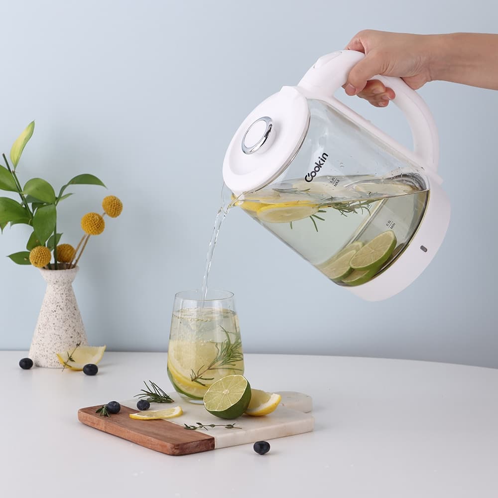 키친플라워 쿠킨 티멜로 유리 티망주전자 1.8L / KEK-GB186G