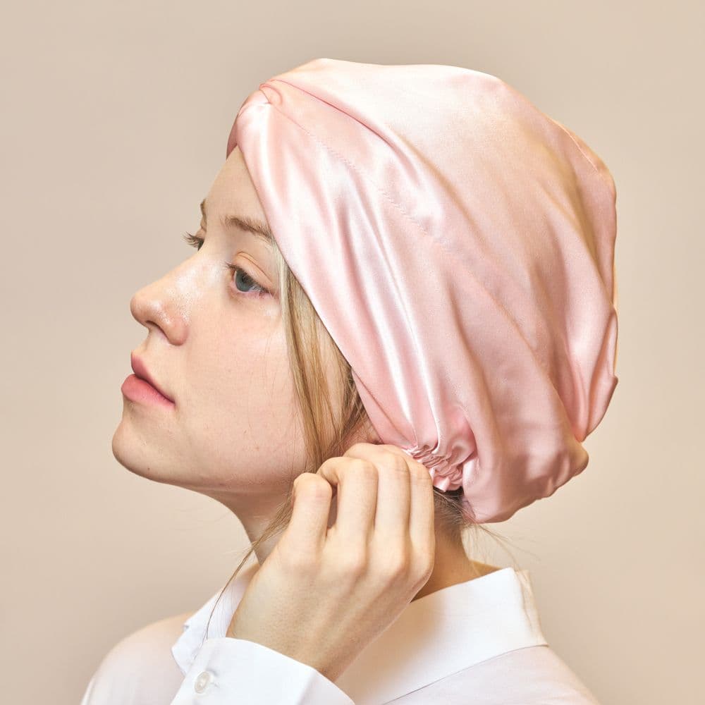 실키아 천연 실크 100% 천연 실크 헤어캡 수면캡 나이트캡 3type 3colors
