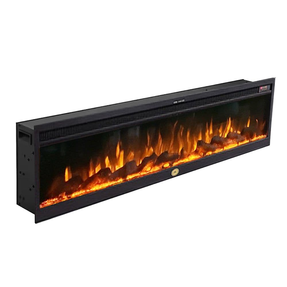 한스전자 매립형 전기 벽난로 102CM 불멍 인테리어 LED 무드등 온풍기 히터 콘솔