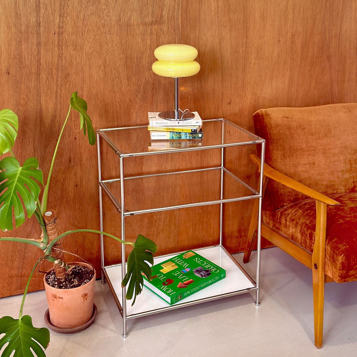 더블에프컬러랩 C-3 E-3 모듈 장식장 3단 - 미드센츄리모던 콤비락 강화유리 수납장 9colors