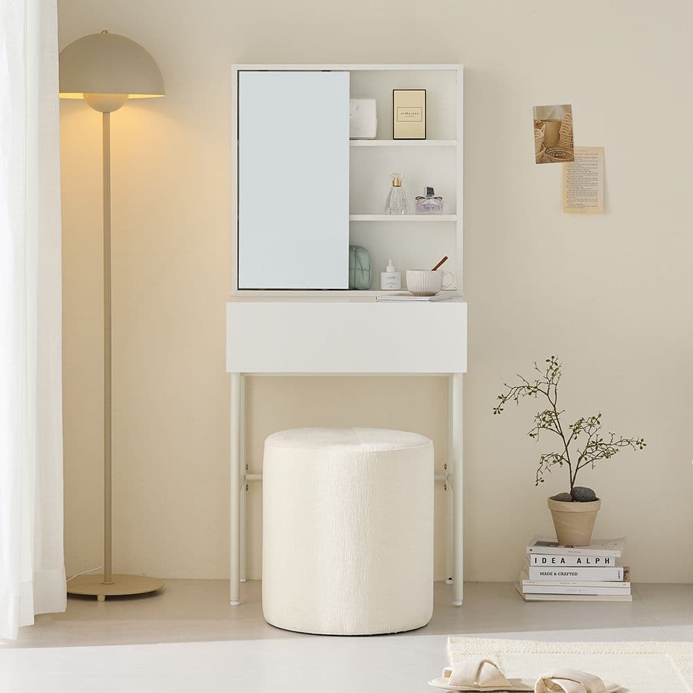 인디우드 LPM 멀티 수납 화장대 600 - 최저가 79,900원