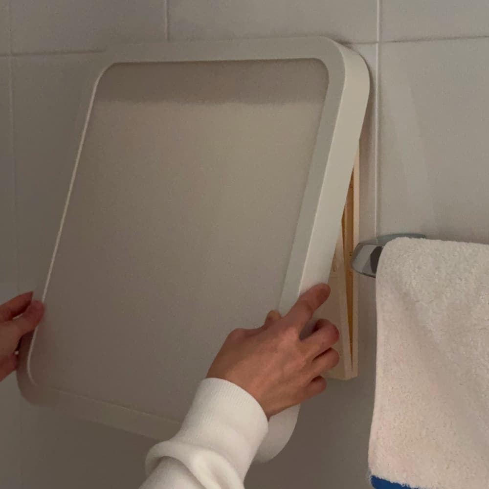 더블유그린 뽀송뽀송 무타공 욕실 화장실 옷 수납 보관함