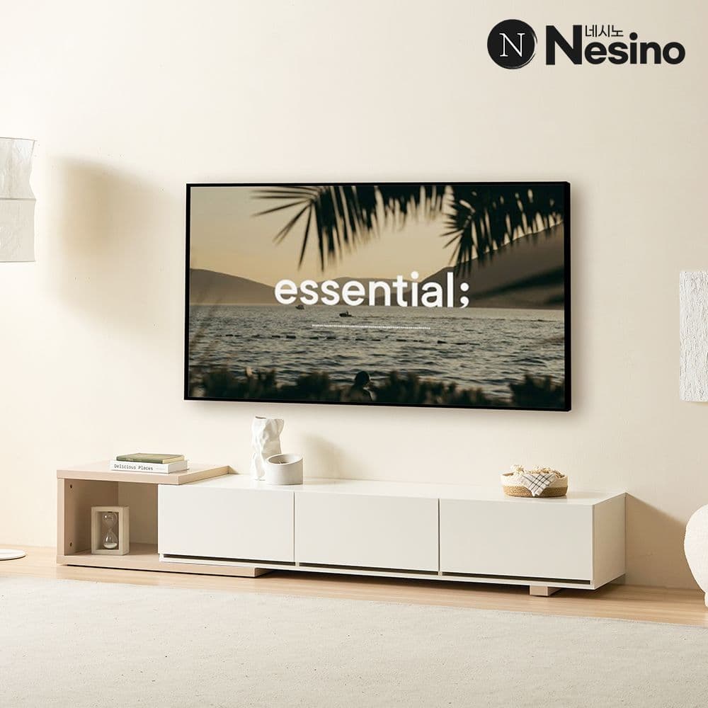 네시노 써니 확장형 거실장 티비다이 TV장 1600~2100 2colors