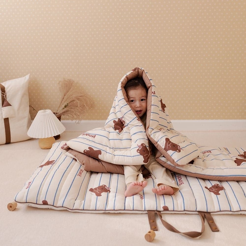 비비엔다 모달 아이싱 듀얼 어린이집 양면 낮잠이불 세트