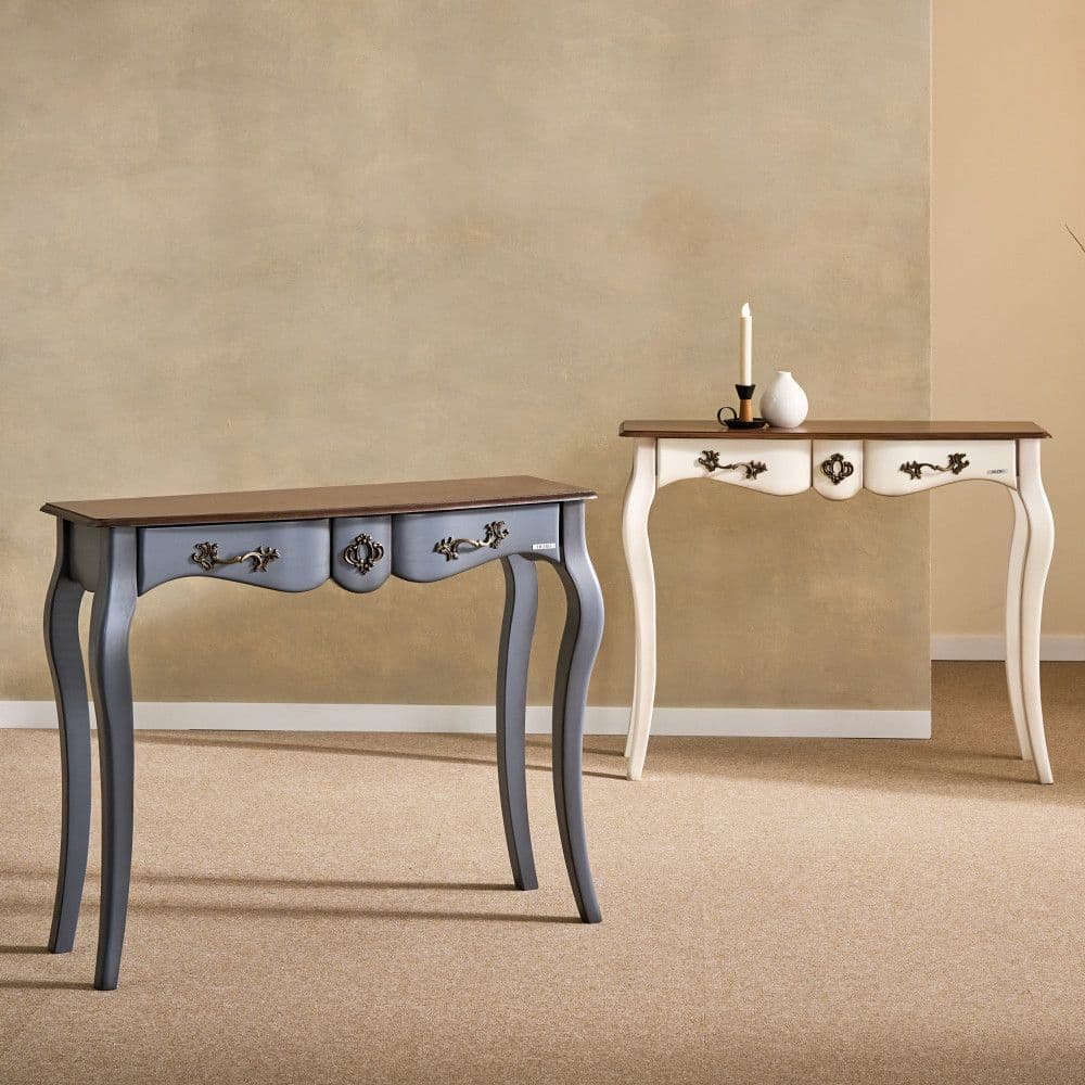 헤즈로 엘로르 3 화이트 콘솔 원목 엔틱 미니 슬림 틈새 서랍 현관 거실 복도 테이블 화장대 - 최저가 138,000원