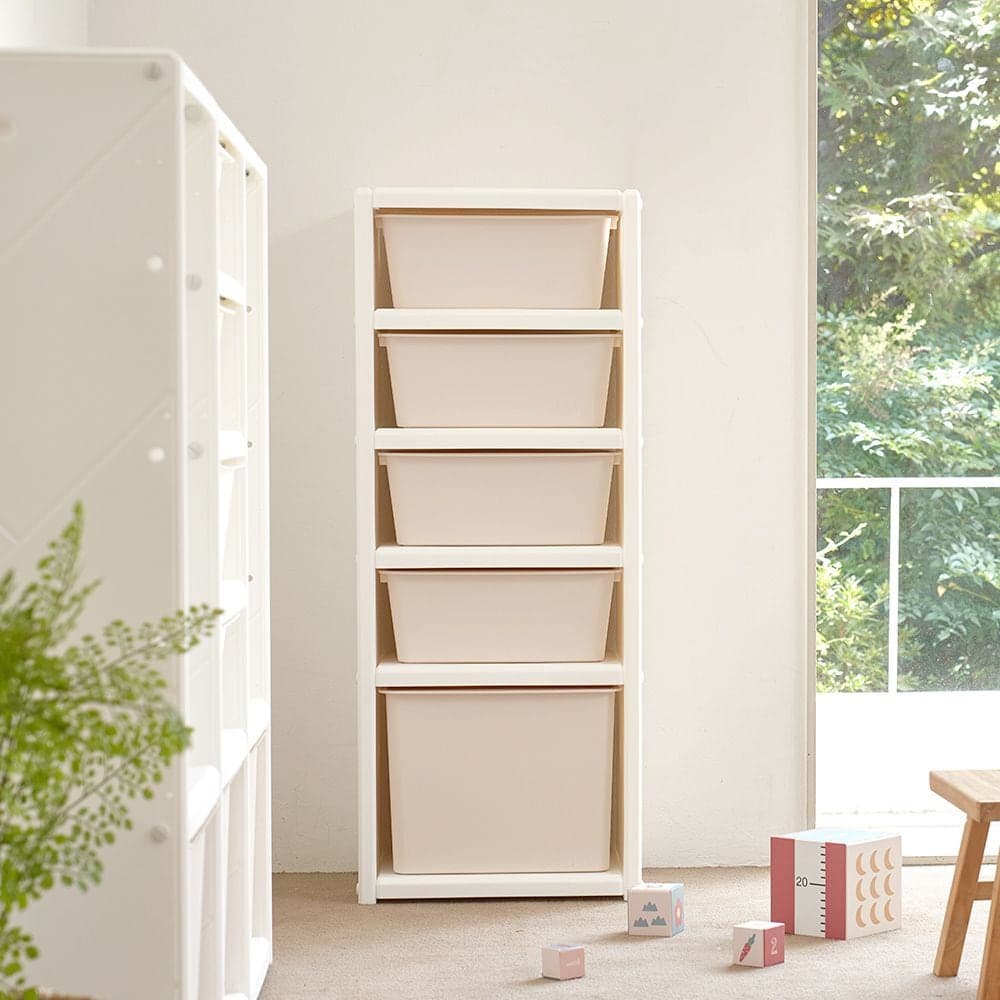 아이팜 모듈 정리함 5단 싱글 유아정리함 아기수납장