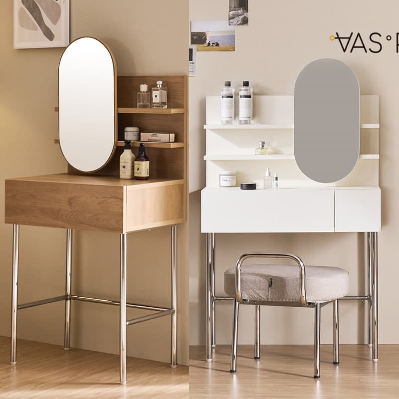 바스포르 소이 콘솔화장대 600/800/1000(크롬다리)(상부장 미포함) - 최저가 94,050원