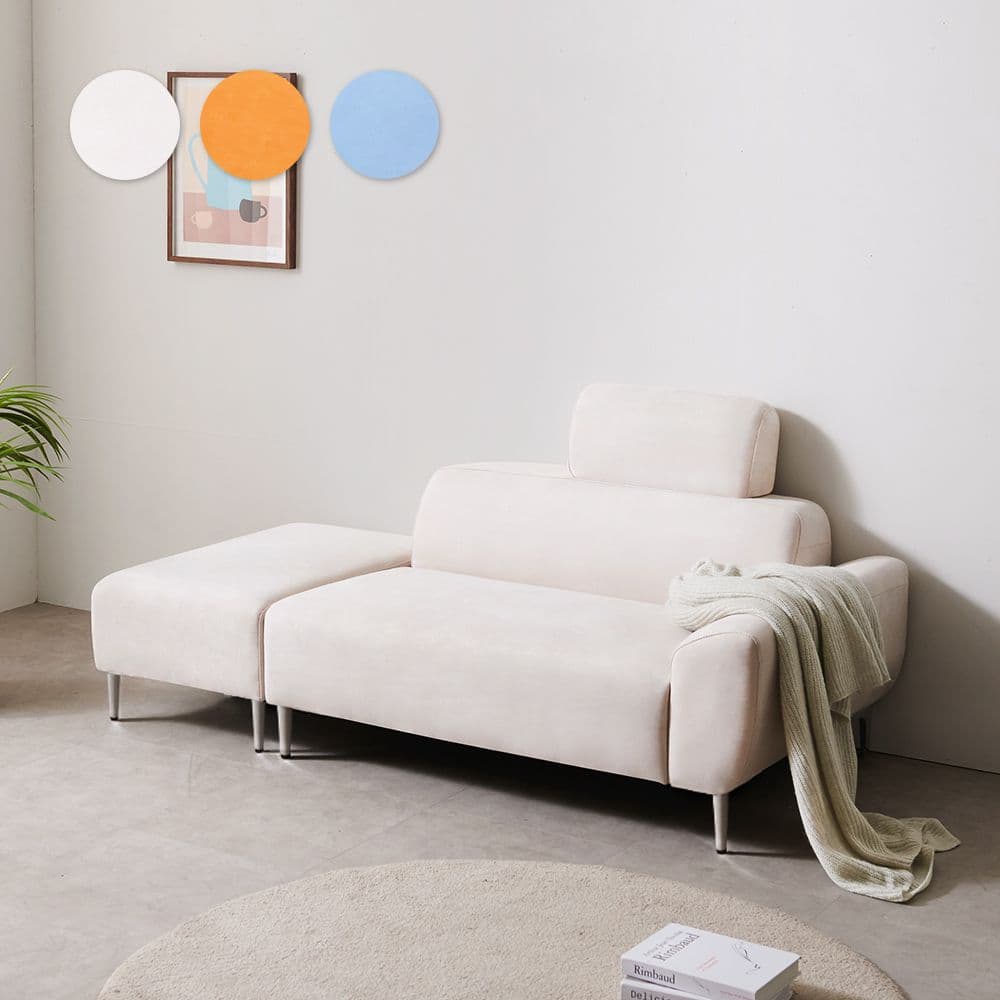 시월구일 아토 아쿠아텍스 2인용 헤드레스트 패브릭 소파(스툴별도) 2colors - 최저가 149,000원