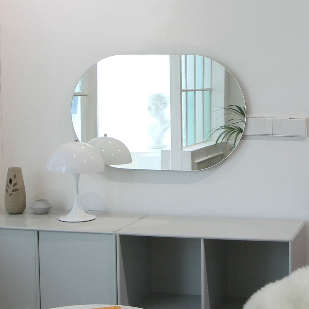 어썸프레임 노프레임 타원형 벽거울 - 최저가 34,000원