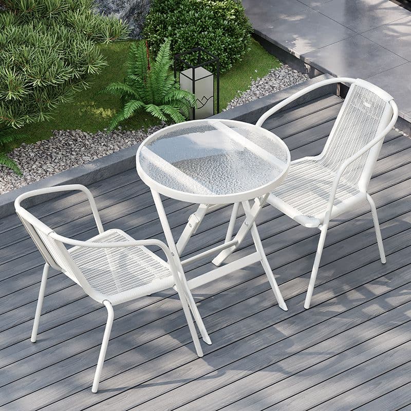 트랑떼 카페 야외테이블 세트 테라스 정원 야외용 테이블 2인 세트