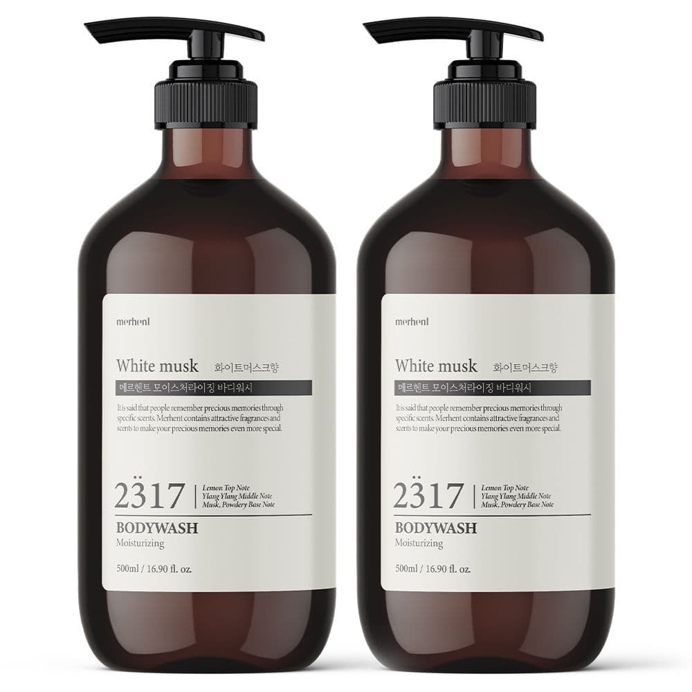 메르헨트 1+1 모이스처라이징 퍼퓸 바디워시 500ml 대용량 바디클렌저 약산성 향기좋은