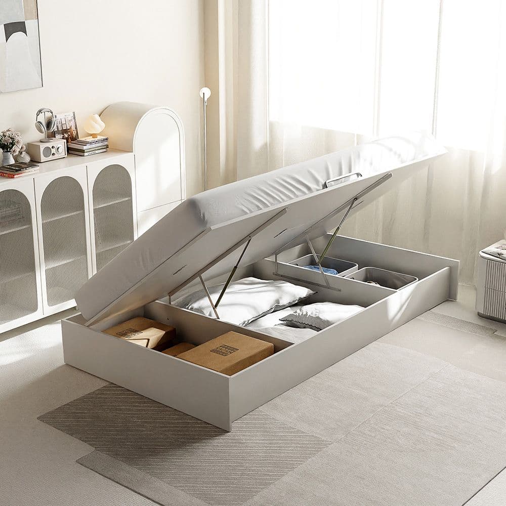 코세드 리프트업 수납형 침대 슈퍼싱글 퀸 침대프레임 슬라이딩 수납 침대