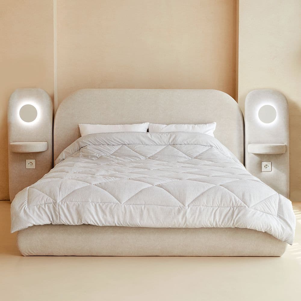 요즘공간 마리앙 E0등급 조야 아쿠아텍스 패브릭 침대 프레임 2colors SS/Q/K/LK - 최저가 199,000원 (50% 할인)