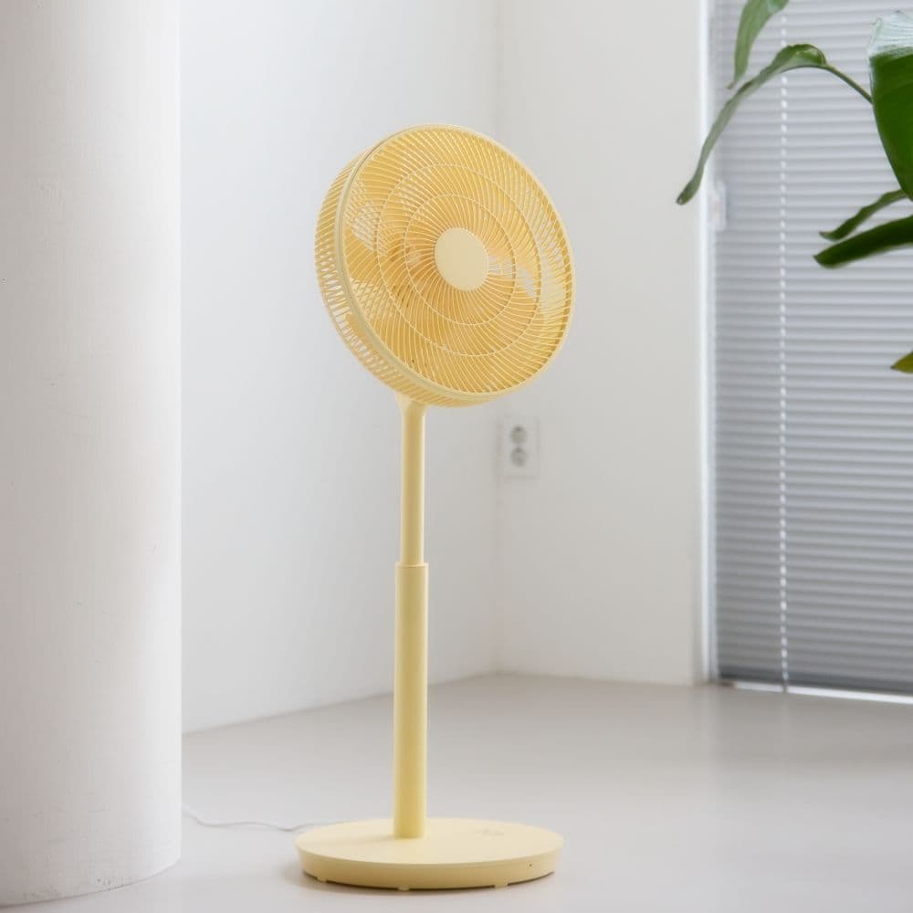 르젠 스탠드 리모컨 서큘레이터 선풍기 LZEF-ARW30 버터옐로우