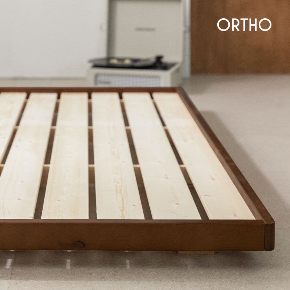 올쏘퍼니처 올쏘 오프 저상형 무헤드 원목 침대 프레임 깔판 (슈퍼싱글/퀸) - 최저가 89,000원