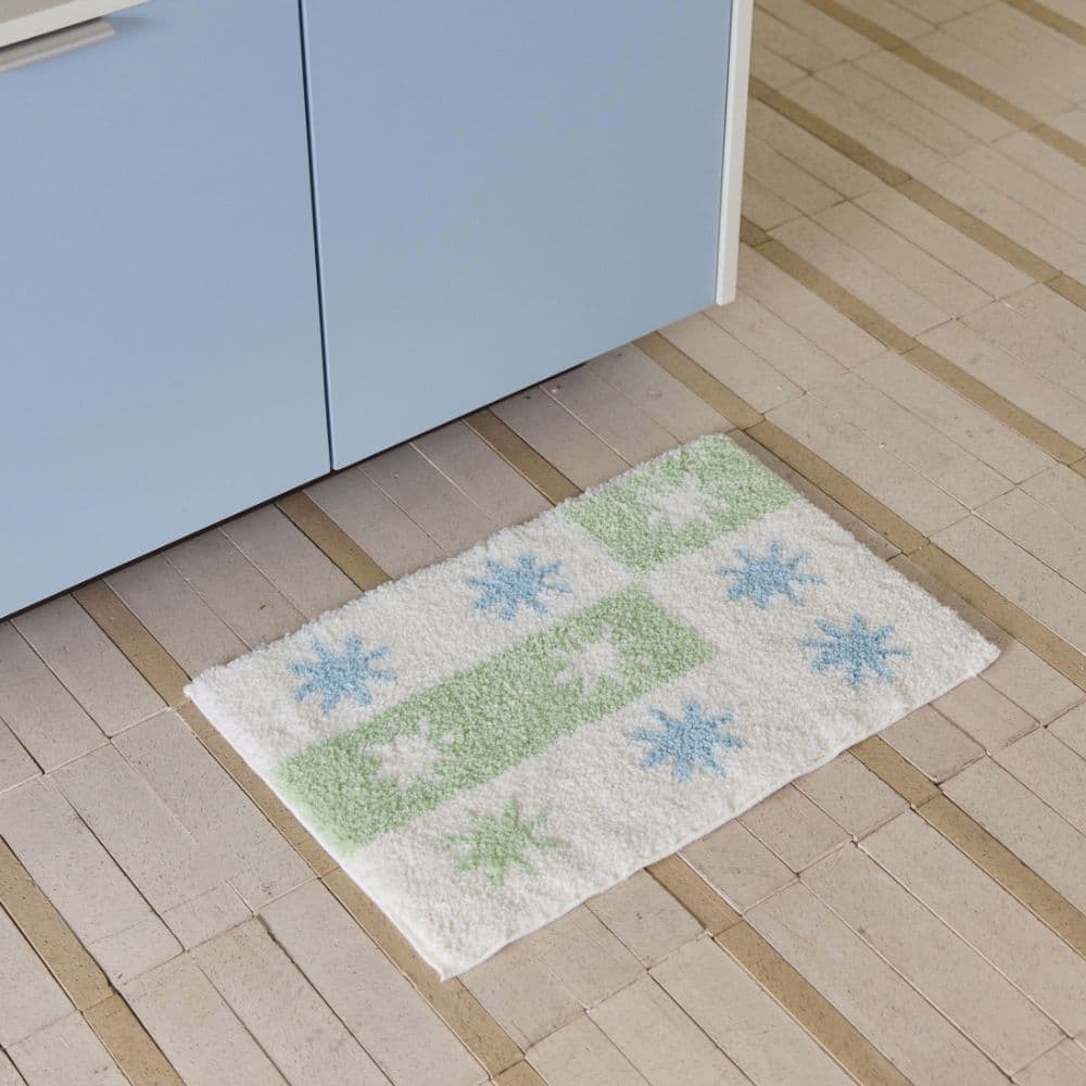 노미아 [오늘의집 단독] 스파클링 민트 러그 발매트 욕실 화장실 주방 현관 소형 미니러그 - 최저가 17,955원