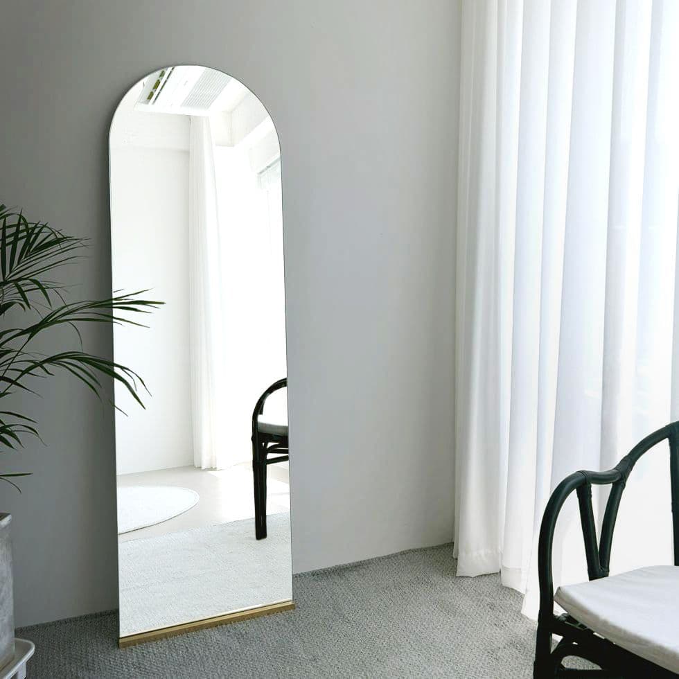 내꼬네꼬 아치형 스탠드 전신거울 대형 현관거울 노프레임 인테리어거울