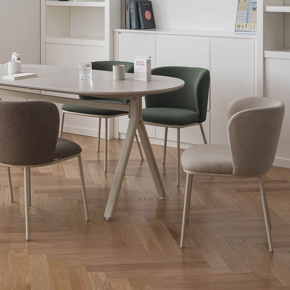 우드띠어리 머핀 체어 다이닝 식탁의자 패브릭 카페 의자 - 최저가 71,904원