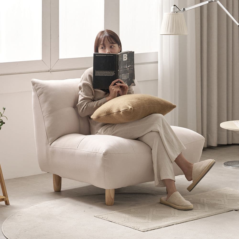 보니애가구 쿠폰가 119,000원 / 타미 1인 패브릭소파 - 최저가 119,000원