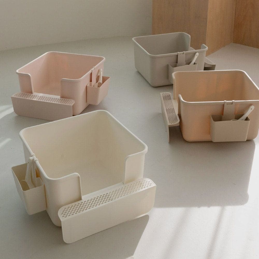 리빙숲 무이 초대형 고양이화장실 모래삽/발판/멀티박스 4colors