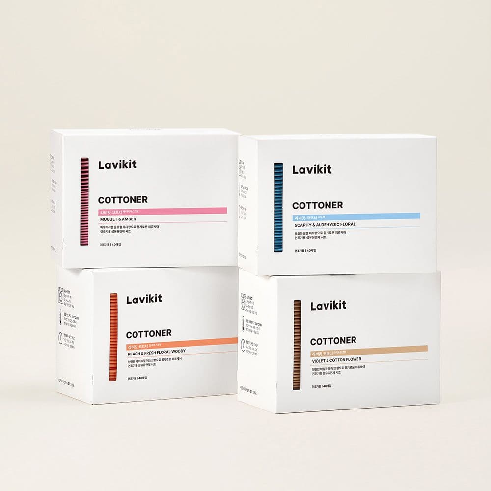 라비킷 코트너 40매(향선택) 건조기시트 섬유유연제