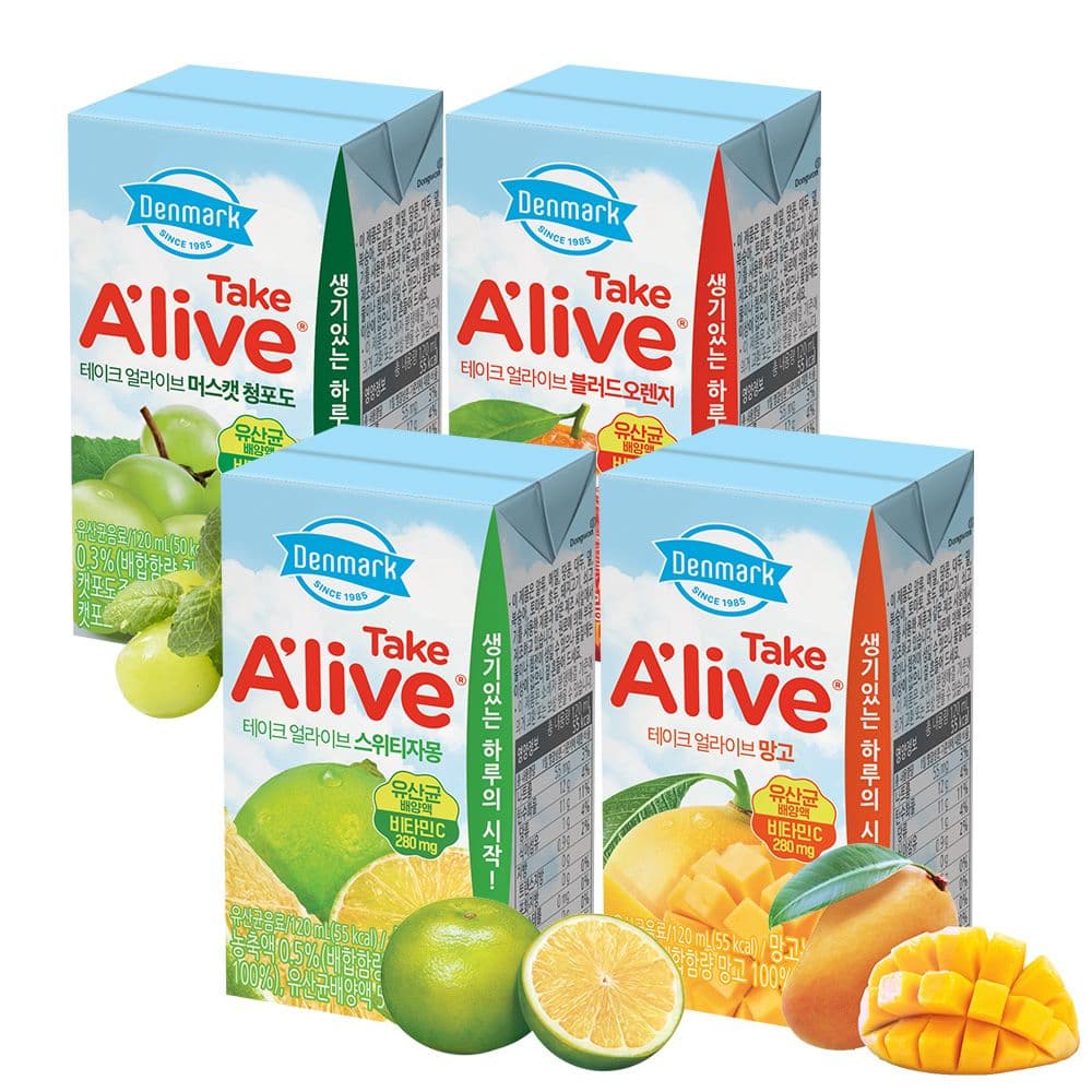 동원 덴마크 테이크얼라이브 4종 120ml*48개