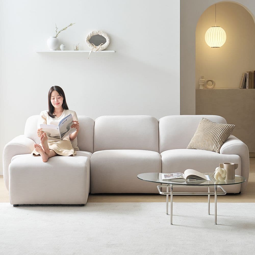 보니애가구 힐링 데이비스 패브릭 4인용 모듈 소파