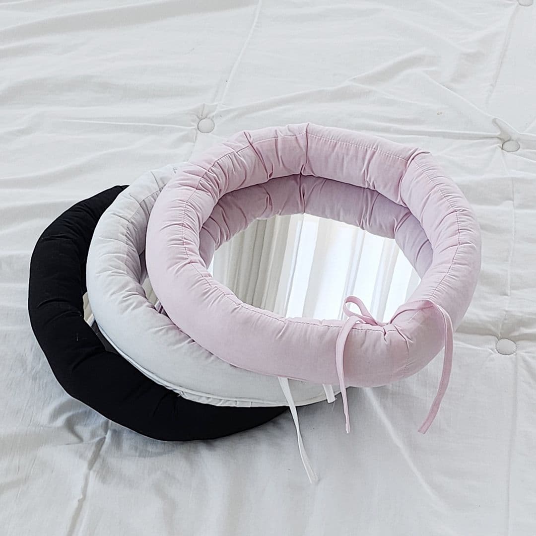 소심생활 라운드 쿠션 패딩 거울 - 최저가 21,510원