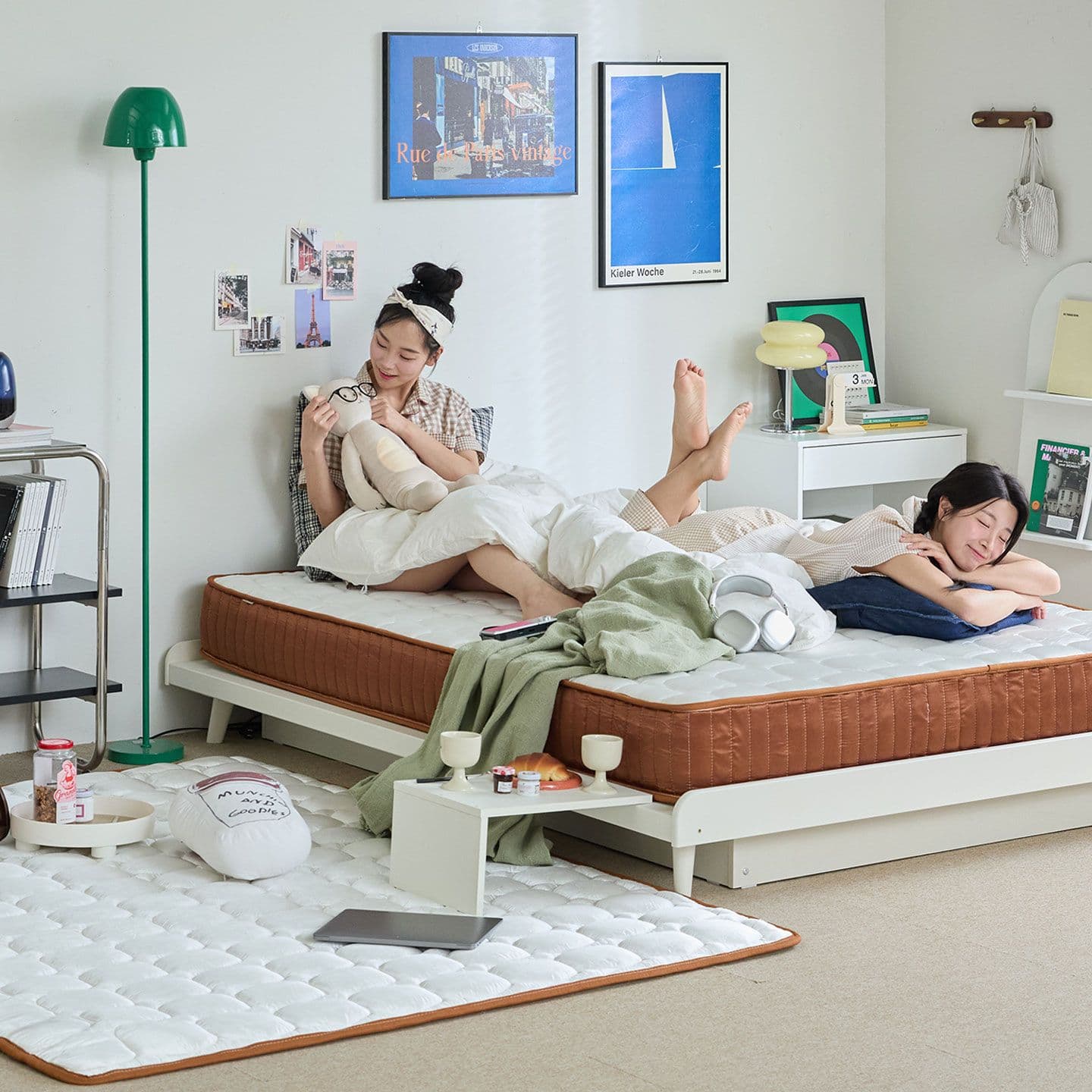 크라운퍼니쳐 브레드 탄탄푹신 롤팩 포켓스프링 매트리스 S/SS/Q