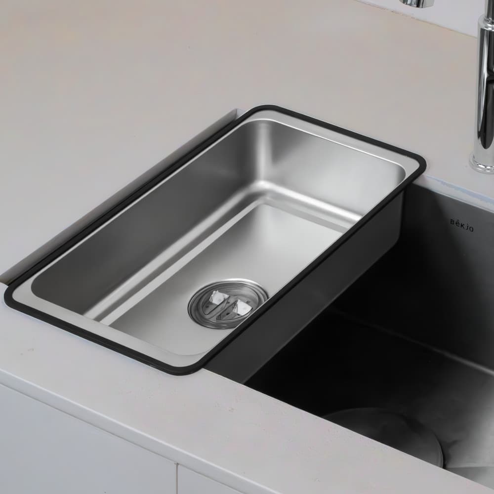 에브리윅 304 스텐 사각 싱크볼 싱크대 멀티 사각볼 공중부양 설거지볼