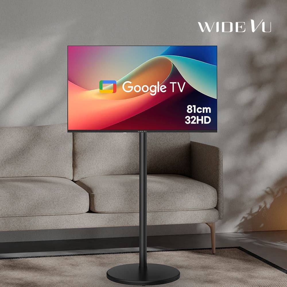 와이드뷰 와이드무빙뷰 블랙에디션 구글스마트 81cm 32인치 HD TV 삼탠바이미 거치가능 - 최저가 139,000원